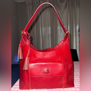 Dooney & Bourke Florentine Leather
Small Hobo Shoulder, Red